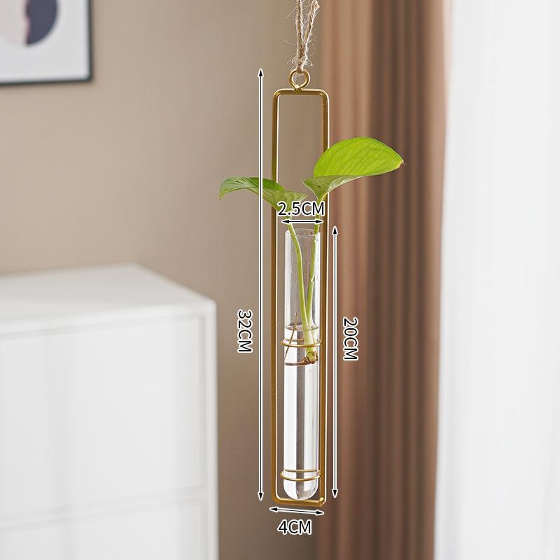 Scandinavian-Style Glass Hydroponic Cultivation hanging pot
