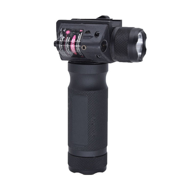 foregrip Tactical Flashlight Red Laser Integrated 20mm Wide Bracket Red Laser