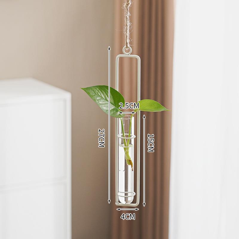 Scandinavian-Style Glass Hydroponic Cultivation hanging pot