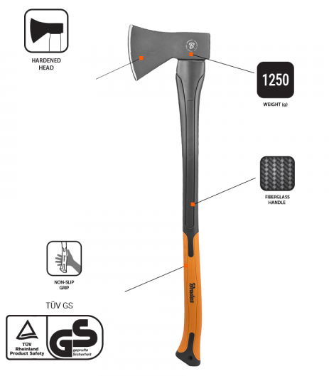Universal Fiberglass Axe 1250g-1