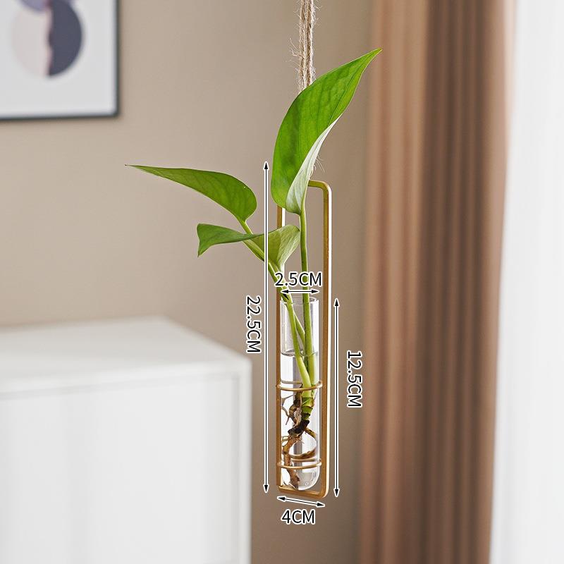 Scandinavian-Style Glass Hydroponic Cultivation hanging pot