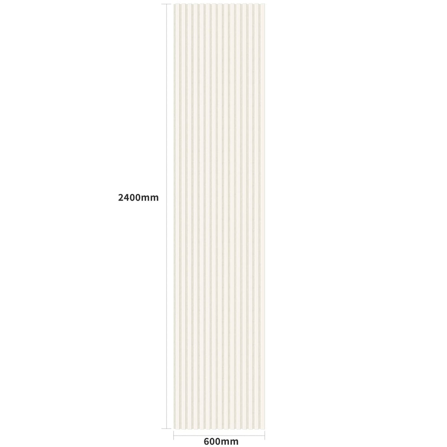 Acoustic Wall Panels in Off White with White Backing
