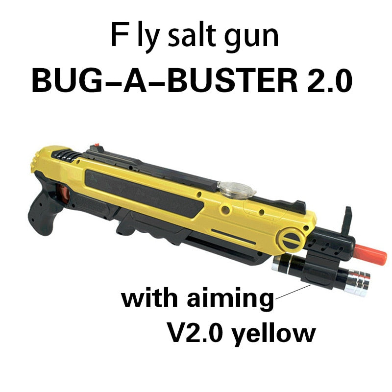 Salt-Gun BUG-A-BUSTER 3.0 Gun Salt Pepper Bullets Blaster Fly Salt Power Gun