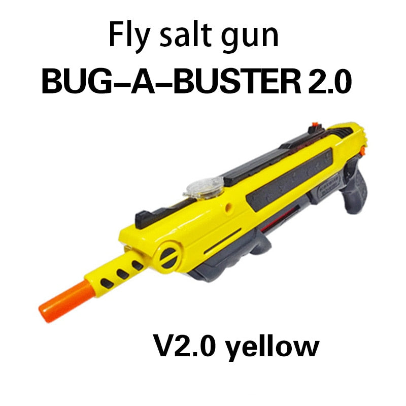 Salt-Gun BUG-A-BUSTER 3.0 Gun Salt Pepper Bullets Blaster Fly Salt Power Gun