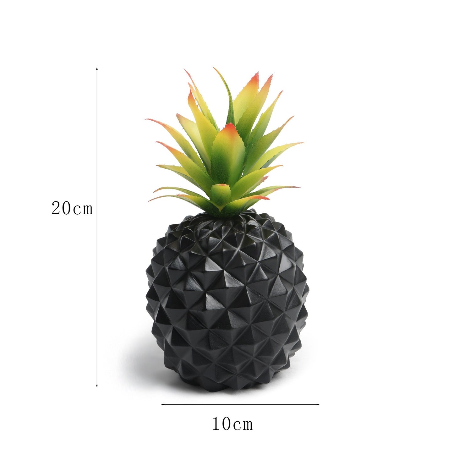 Black pineappl office desk decoration plant pot