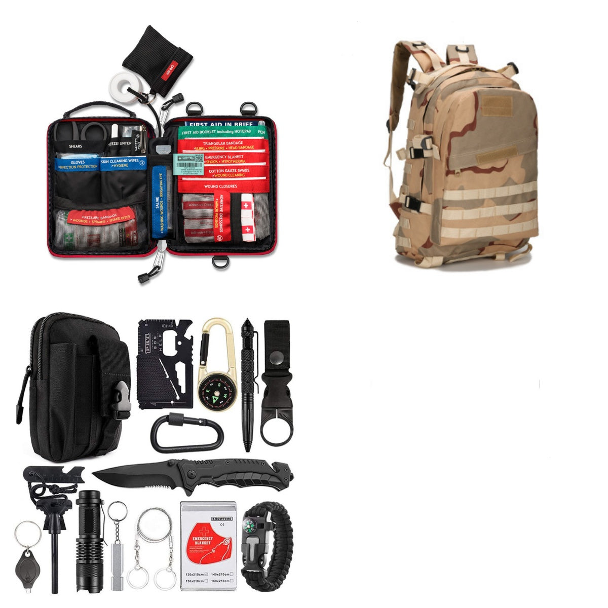 Outdoor Camping Multi-Function Tool Survival Equipment