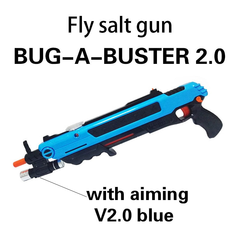 Salt-Gun BUG-A-BUSTER 3.0 Gun Salt Pepper Bullets Blaster Fly Salt Power Gun