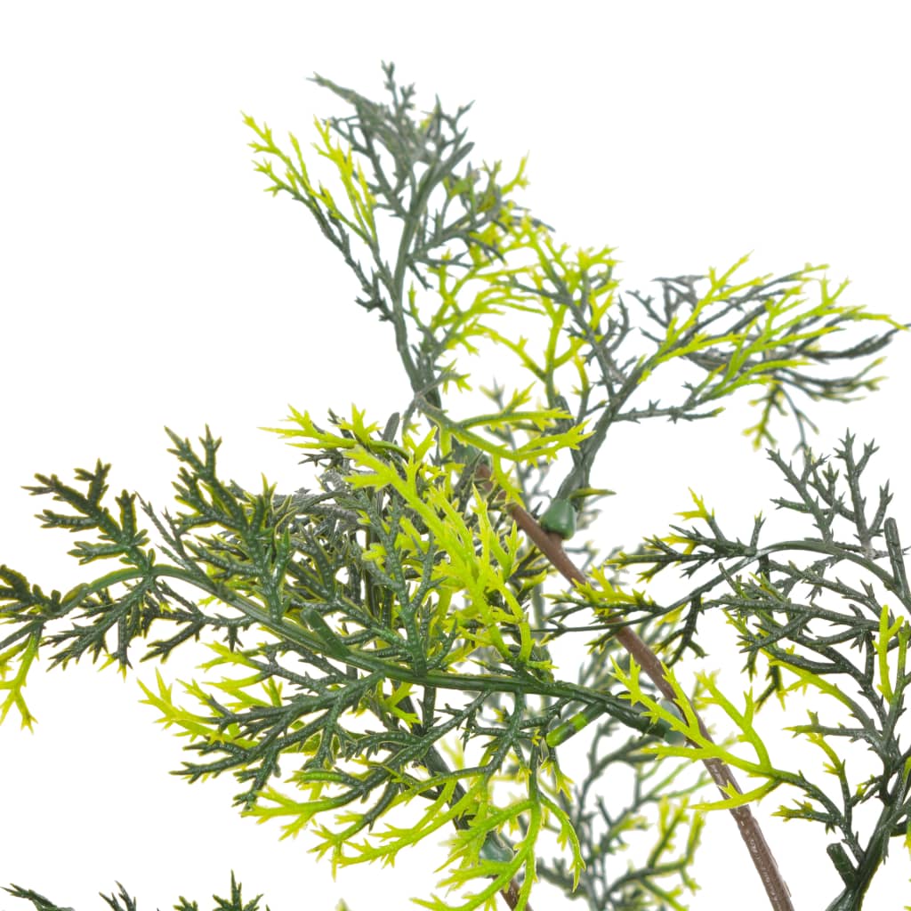 vidaXL Artificial Plant Cypress Tree Fake Outdoor Plant with Pot Green 35.4"-3