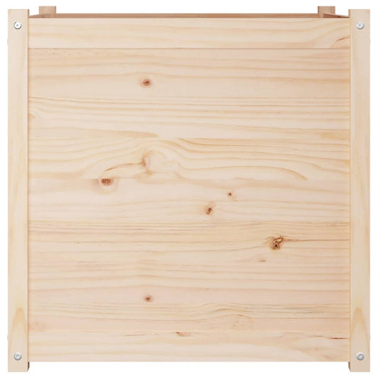 vidaXL Planter Decorative Outdoor Patio Plant Pot Flower Box Solid Wood Pine-0