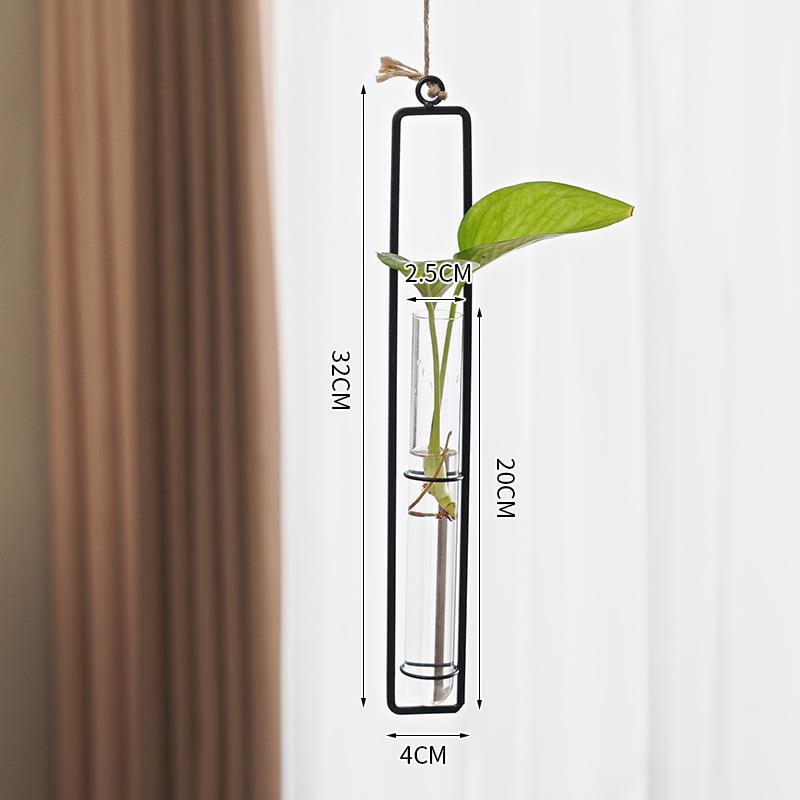 Scandinavian-Style Glass Hydroponic Cultivation hanging pot