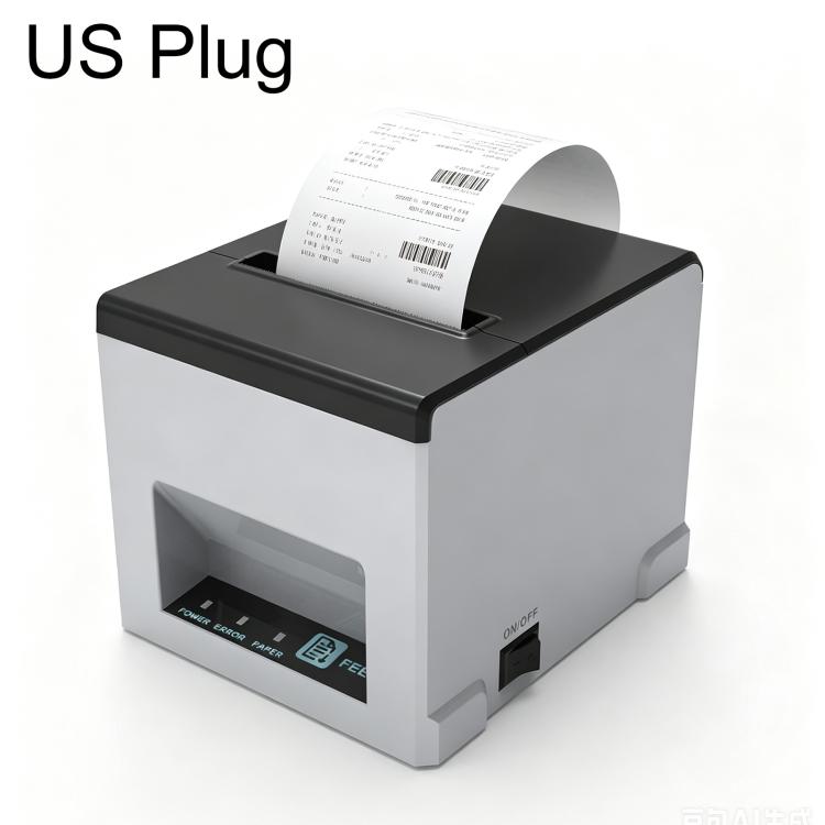 POS-8390 80mm Thermal Receipt Printer, US Plug, UK Plug, EU Plug, AU Plug