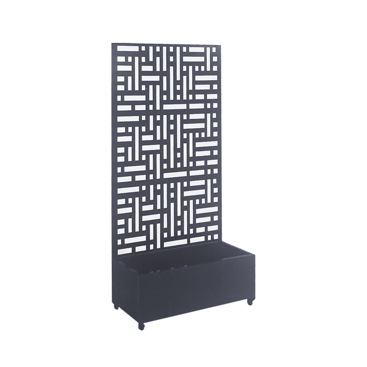 Metal Indoor/Outdoor Privacy Screen with Plant Pot - 90cm x 180cm