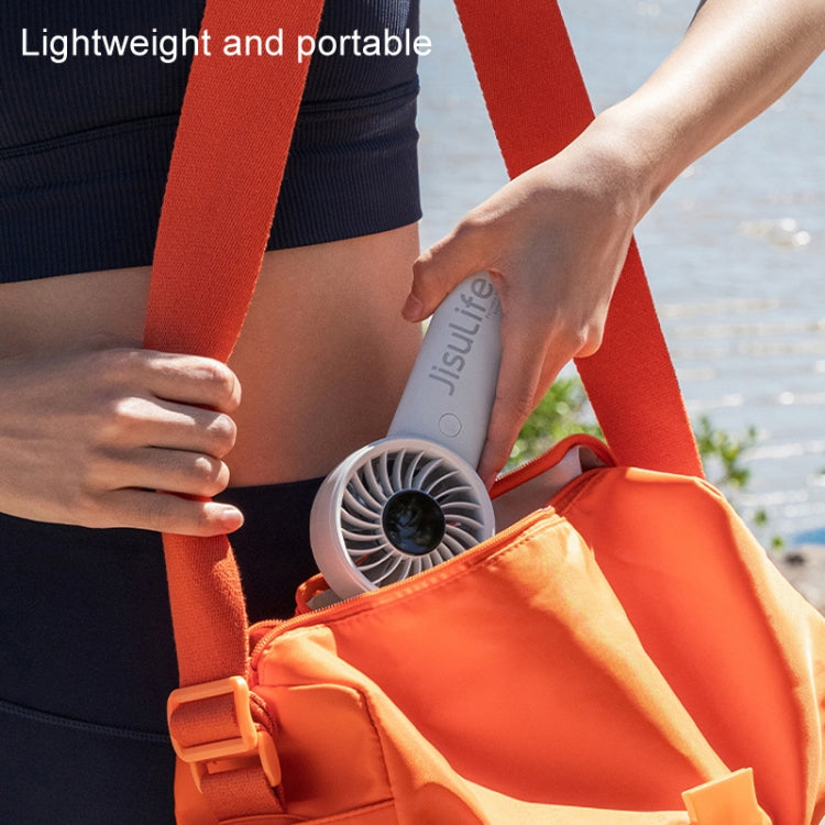 JisuLife Life4 Handheld Portable Small Rechargeable Fan, 5000mAh Gray, 5000mAh Black, 5000mAh Pink