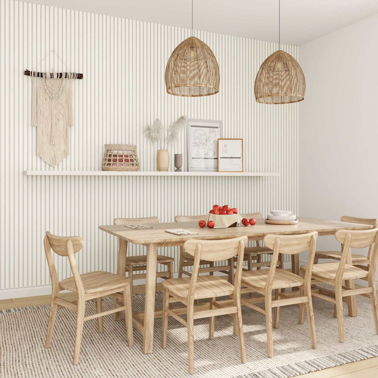 Acoustic Wall Panels in Off White with White Backing
