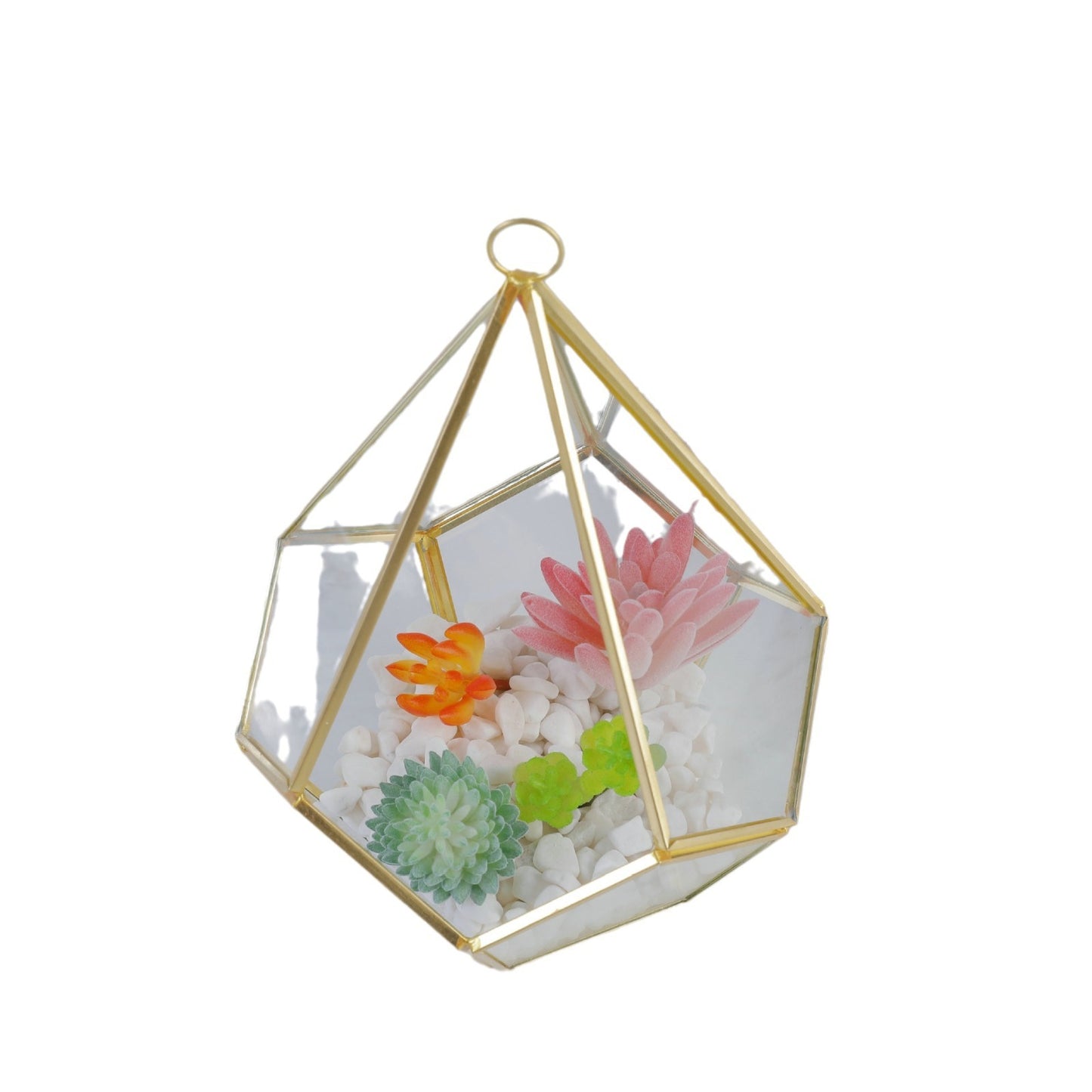 Three-dimensional Glass succulent pot