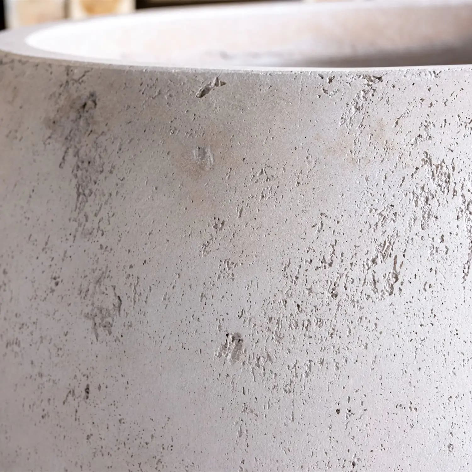 Orbello | Truffle – 55cm Large Concrete Sphere Planter – 82L Round Plant Pot-3